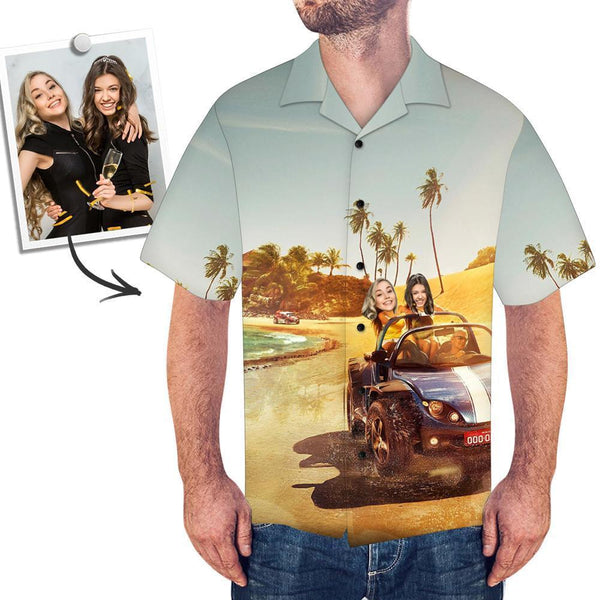 Summer Outing Aloha Beach Custom Photo Hawaiian Shirt | P149