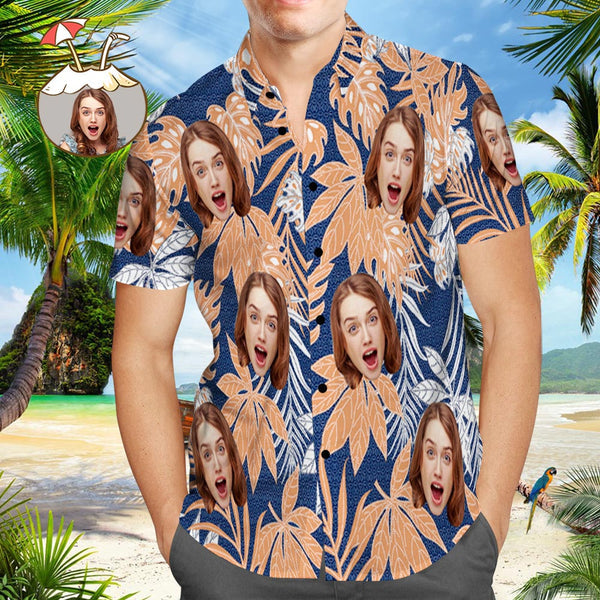 Summer Tropical Custom Photo Hawaiian Shirt | P129