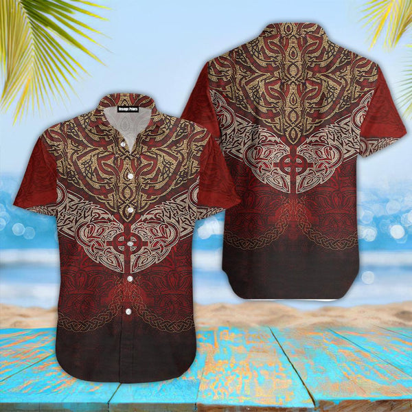 Sun Cross Fenrir Skoll And Hati Viking Hawaiian Shirt | For Men & Women | HW2037-BehighStyle