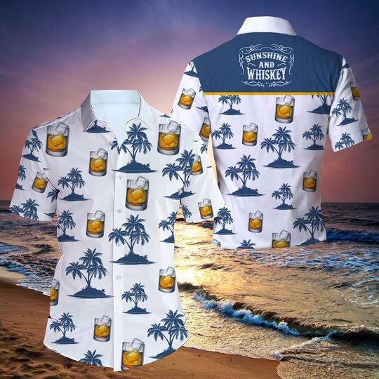 Sunshine and Whiskey Hawaiian Shirt | For Men & Women | HW2097-BehighStyle