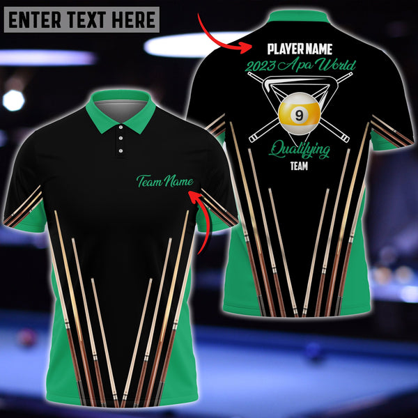 Maxcorners Billiard 2023 APA World Personalized Name Shirt