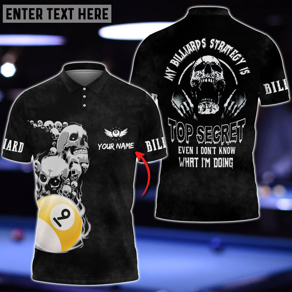 Maxcorners Top Secret Billiards Customized 3D Print Shirt