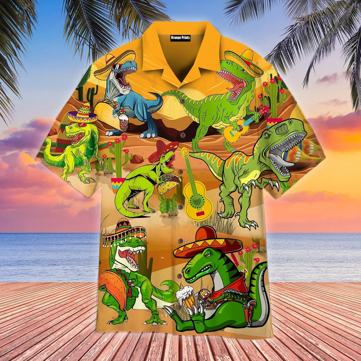 Tacosaurus Cinco De Mayo Aloha Hawaiian Shirt | For Men & Women | HW608-BehighStyle