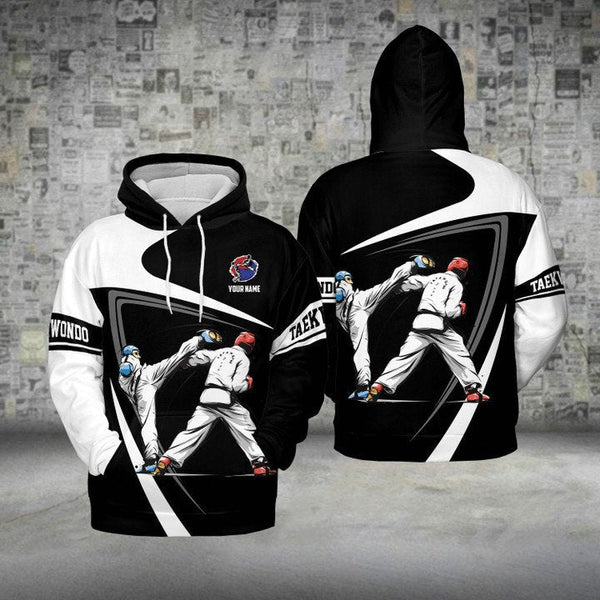 Taekwondo Black Custom Name 3D All Over Print | Adult | CN269