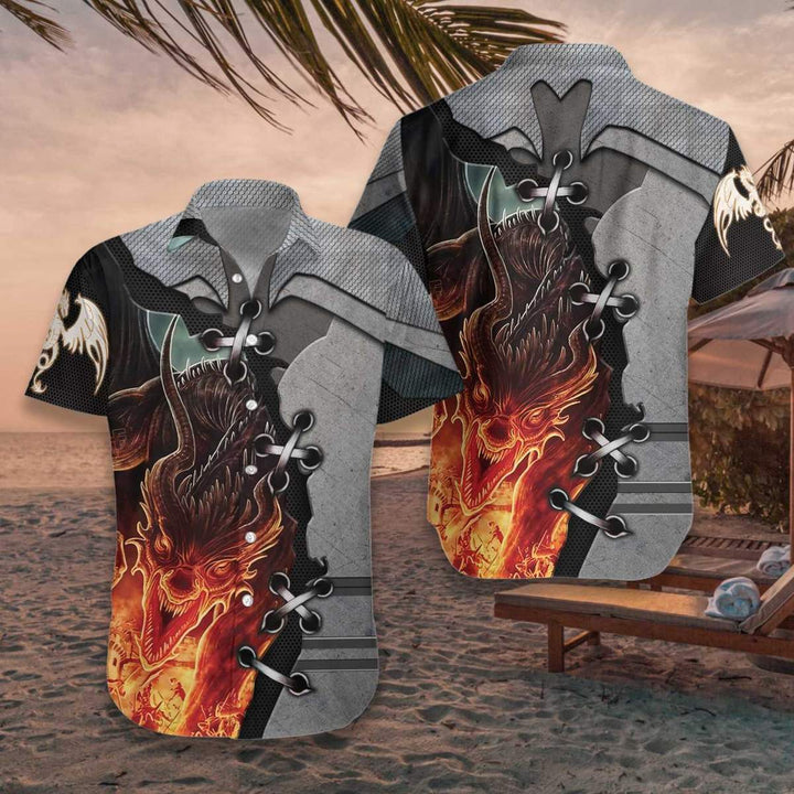 Tattoo And Dungeon Dragon Hawaiian Shirt | For Men & Women | HW1624-BehighStyle