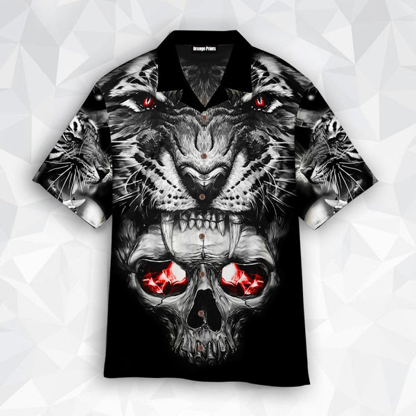 Tattoo Skull Tiger Aloha Hawaiian Shirt | For Men & Women | HW428-BehighStyle