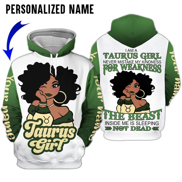 Taurus Girl Custom Name 3D All Over Print | Adult | CN375