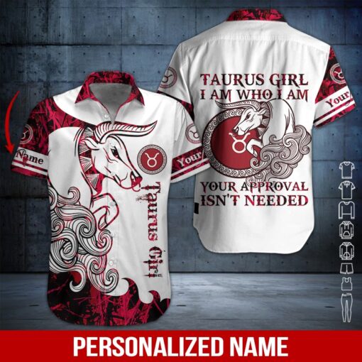 Taurus Girl Custom Name Hawaiian Shirt | For Men & Women | HN608-BehighStyle