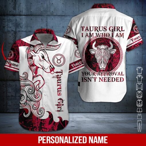 Taurus Girl Custom Name Hawaiian Shirt | For Men & Women | HN609-BehighStyle