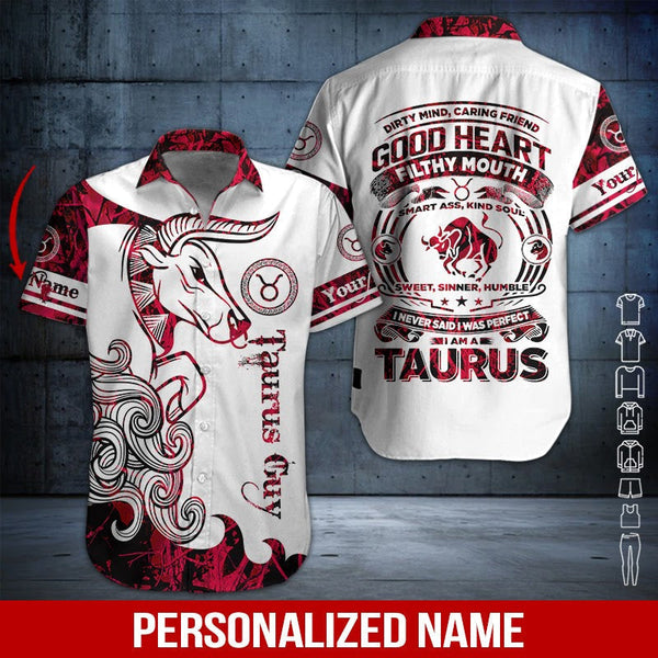 Taurus Guy Custom Name Hawaiian Shirt | For Men & Women | HN375-BehighStyle