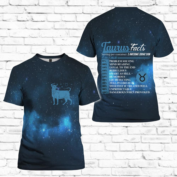 Taurus Horoscope 3D All Over Print | For Men & Women | Adult | HP918-BehighStyle