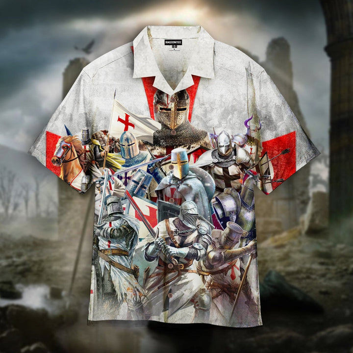 Templar Knight Squad Hawaiian Shirt | For Men & Women | HW2314-BehighStyle