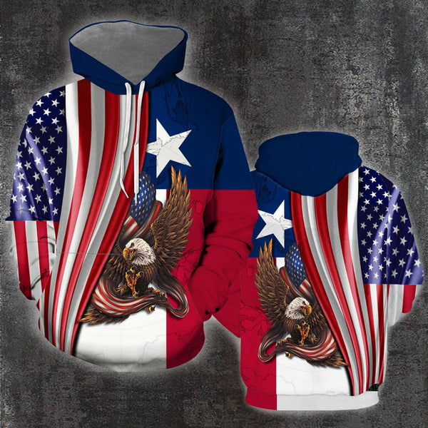 Texas Bald Eagle American 3D All Over Print | For Men & Women | Adult | HP880-BehighStyle