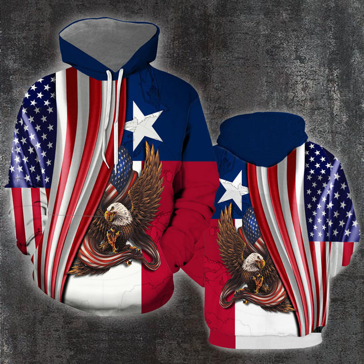 Texas Bald Eagle American 3D All Over Print | For Men & Women | Adult | HP880-BehighStyle