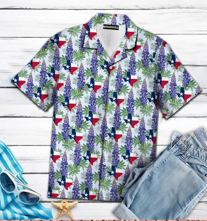 Texas Bluebonnet Flag Hawaiian Shirt | For Men & Women | HW5452-BehighStyle