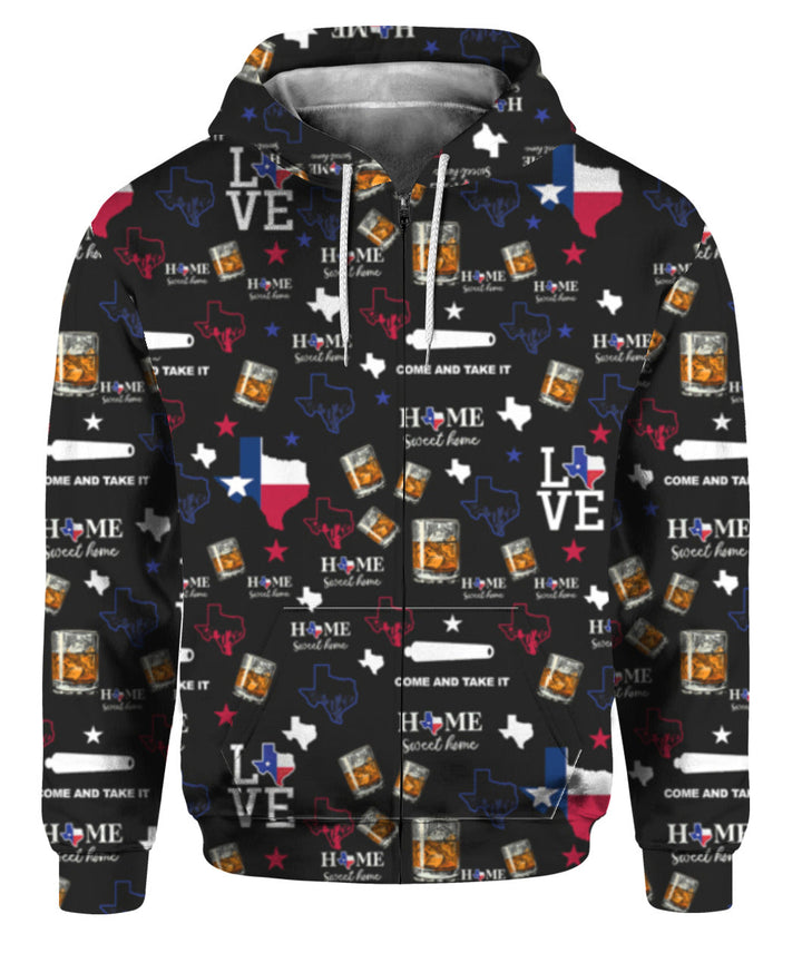 Texas Bourbon Whiskey 3D All Over Print | For Men & Women | Adult | HP883-BehighStyle