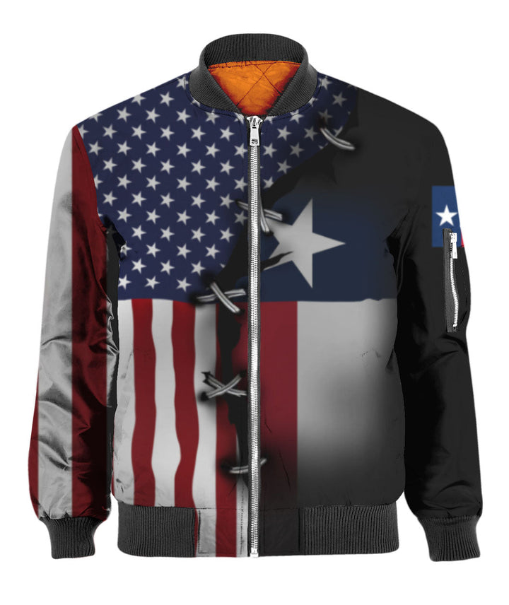 Texas Flag With American Flag 3D All Over Print | For Men & Women | Adult | HP900-BehighStyle