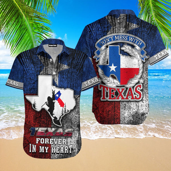 Texas Forever In My Heart Hawaiian Shirt | HW3460