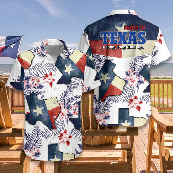 Texas Made In Long Time Hawaiian Shirt | HW3471