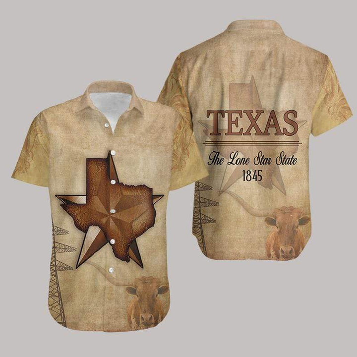 Texas The Lone Star State Unisex Hawaiian Shirt | For Men & Women | HW272-BehighStyle