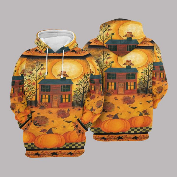 Thanksgiving House Sun Pullover 3D All Over Print | For Men & Women | Adult | HP1746-BehighStyle