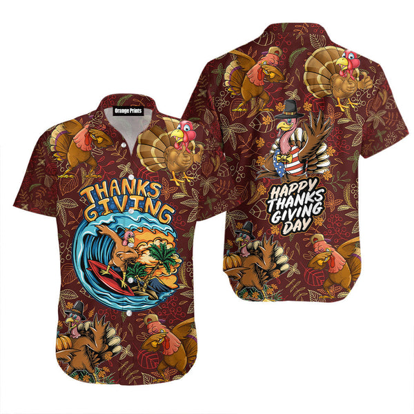 Thanksgiving Turkey Celebrations Turkey Hawaiian Shirt | HW3183