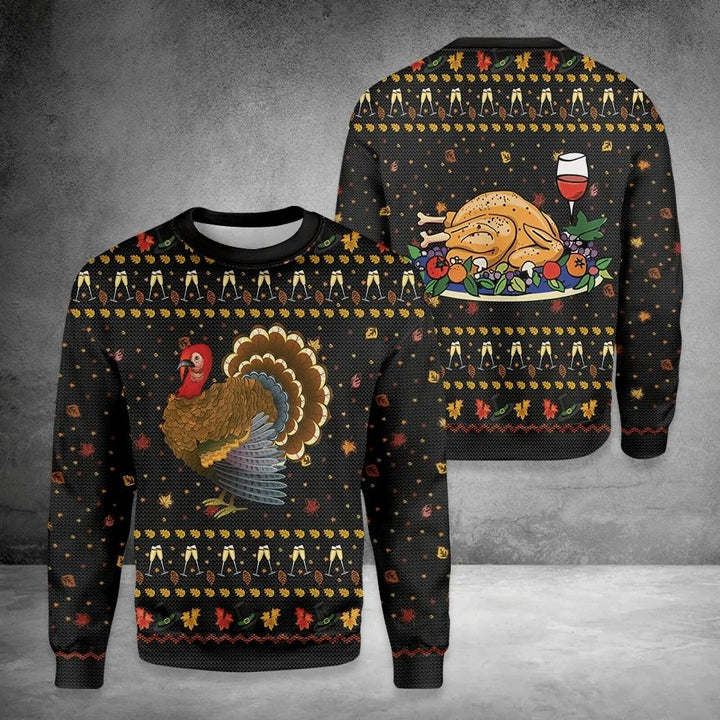 Thanksgiving Ugly Christmas Sweater | For Men & Women | Adult | US1573-BehighStyle