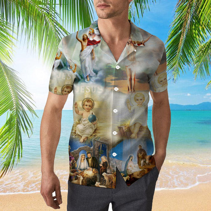 The Born Of Jesus Hawaiian Shirt | For Men & Women | HW2190-BehighStyle