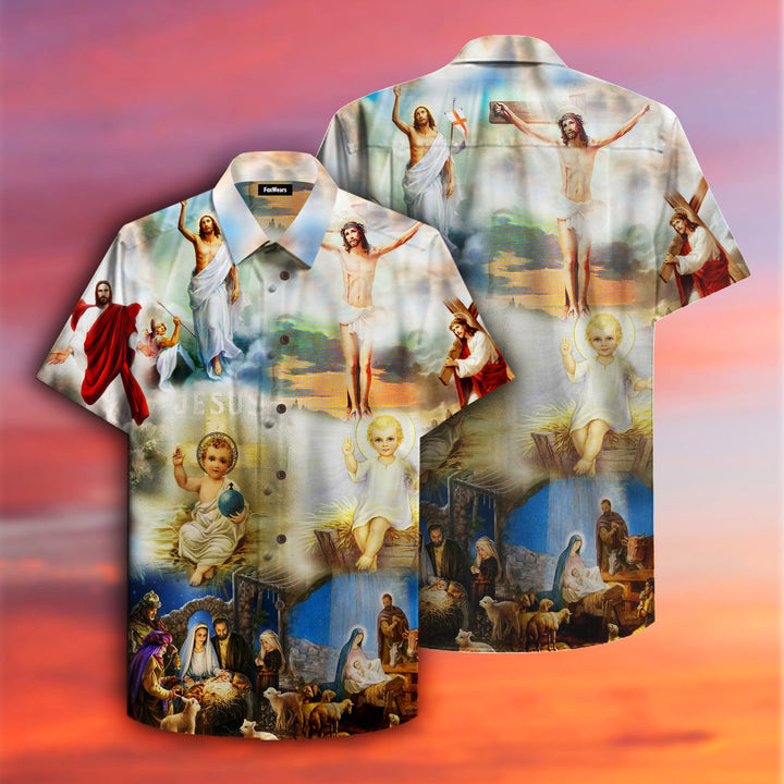 The Born Of Jesus Hawaiian Shirt | For Men & Women | HW2312-BehighStyle