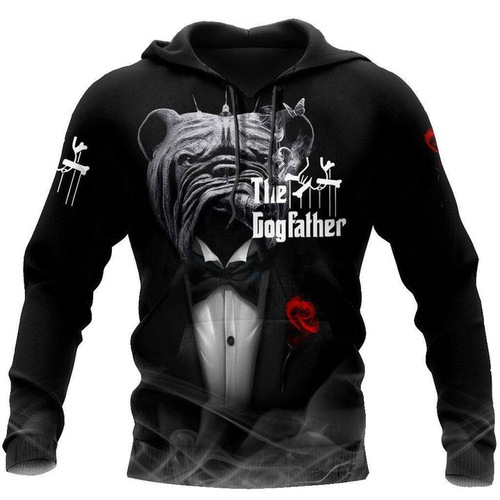 The God Father Pitbull Black Cool Design 3D All Over Print | For Men & Women | Adult | HP1319-BehighStyle