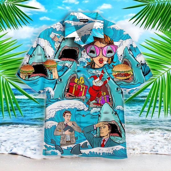 The Meg Shark Is Coming Aloha Hawaiian Shirt | For Men & Women | HW449-BehighStyle