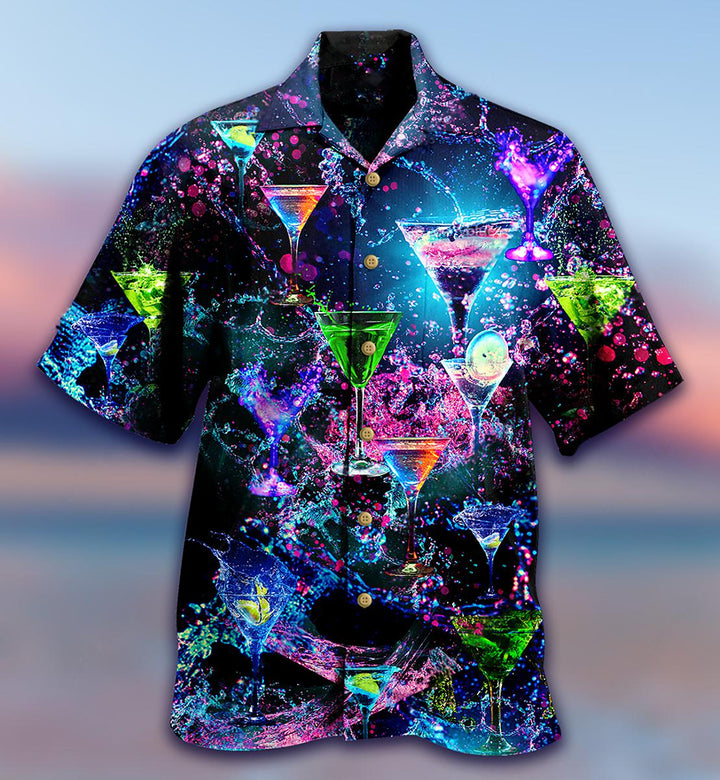 There's Always Time For A Cocktail Hawaiian Shirt | For Men & Women | HW1528-BehighStyle