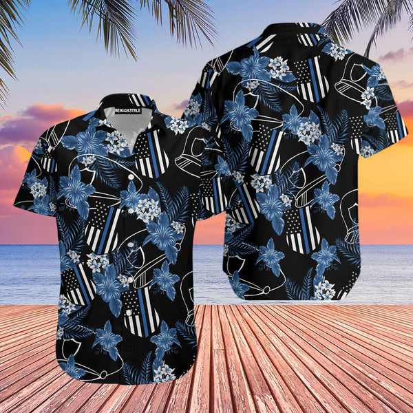 Thin Blue Line Police Hawaiian Shirt | For Men & Women | HW224-BehighStyle