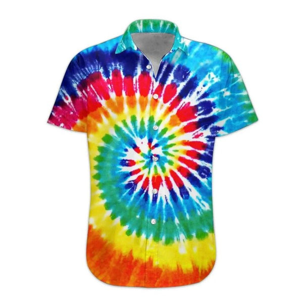 Tie Dye Aloha Hawaiian Shirt | For Men & Women | HW1480-BehighStyle