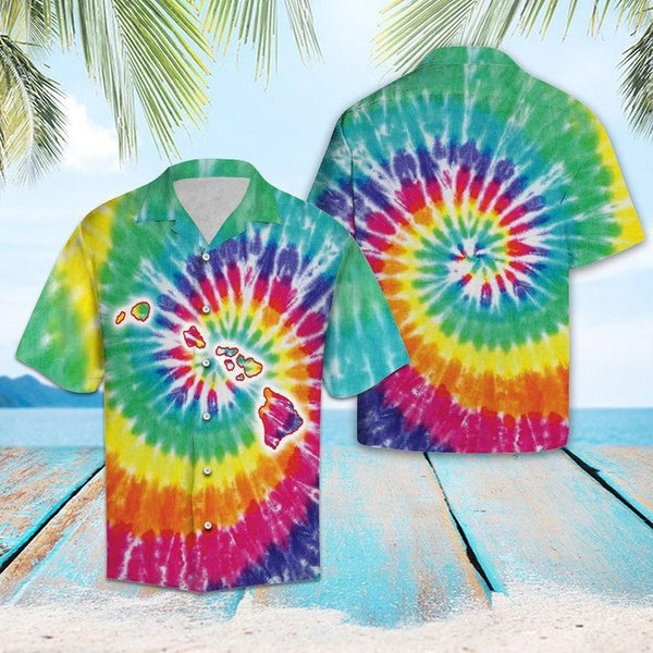 Tie Dye Aloha Hawaiian Shirt | For Men & Women | HW1484-BehighStyle