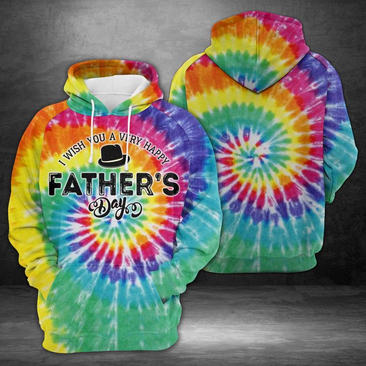 Tie Dye Happy Father's Day 3D All Over Print | For Men & Women | Adult | HP846-BehighStyle