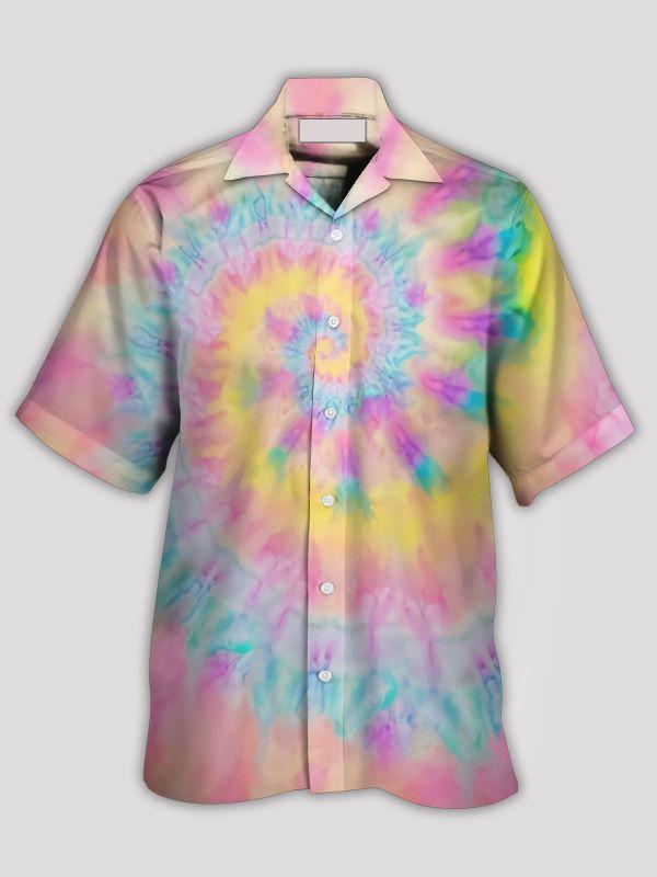 Tie Dye Pink Hawaiian Shirt | For Men & Women | HW1460-BehighStyle