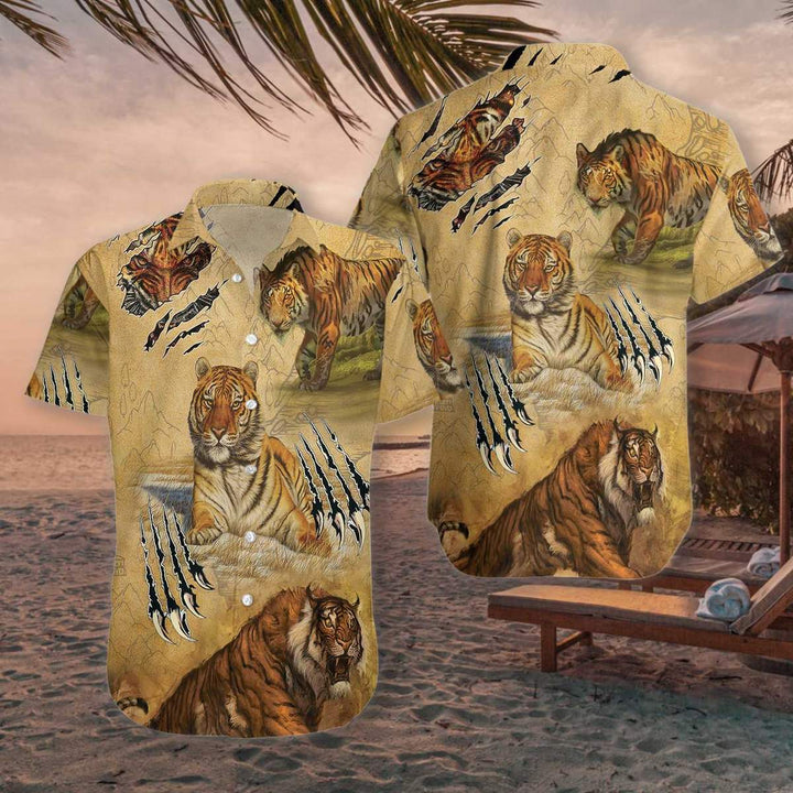 Tiger Claw Hawaiian Shirt | For Men & Women | HW1410-BehighStyle