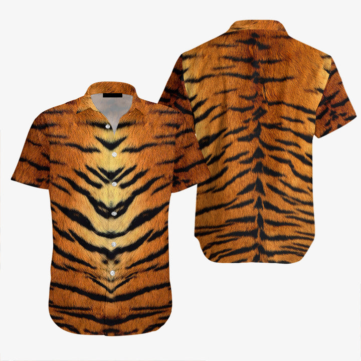 Tiger Costume Animal Cosplay Halloween Hawaiian Shirt | For Men & Women | HW1892-BehighStyle