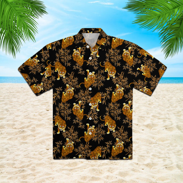 Tiger Pattern Hawaiian Shirt | For Men & Women | HW802-BehighStyle