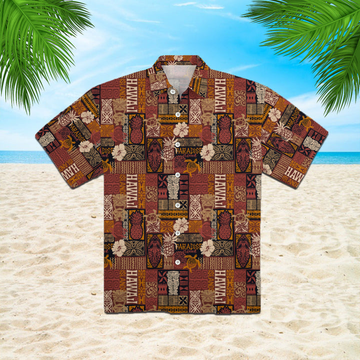 Tiki Hawaiian Style Tribal Hawaiian Shirt | For Men & Women | HW898-BehighStyle