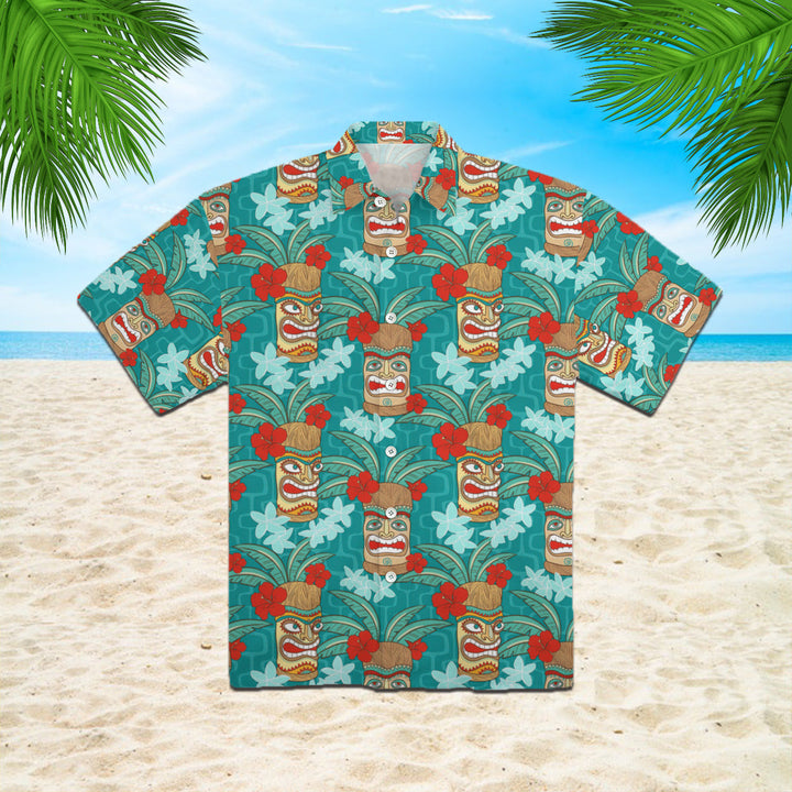 Tiki Mask Aloha Hawaiian Shirt | For Men & Women | HW777-BehighStyle