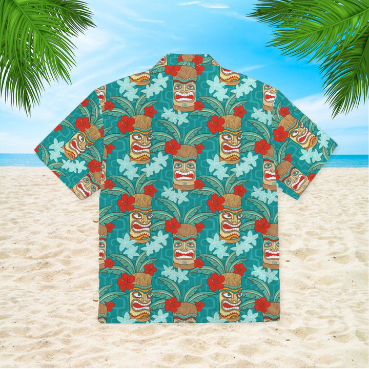 Tiki Mask Aloha Hawaiian Shirt | For Men & Women | HW777-BehighStyle