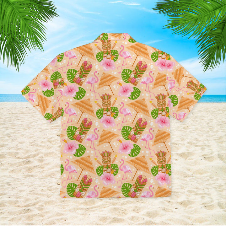 Tiki Mask Tropical Summer On Paradise Beach Hawaiian Shirt | For Men & Women | HW854-BehighStyle