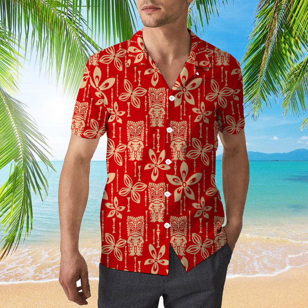 Tiki Tapa Pattern Hawaiian Shirt | For Men & Women | HW901-BehighStyle