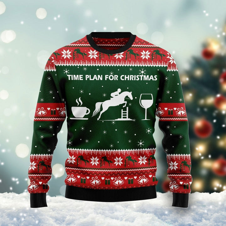 Time Plan For Christmas Ugly Christmas Sweater | For Men & Women | Adult | US1181-BehighStyle