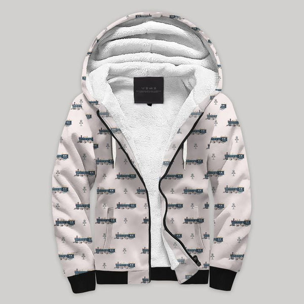 Toy Trains Fleece Zip Hoodie All Over Print | FZ746