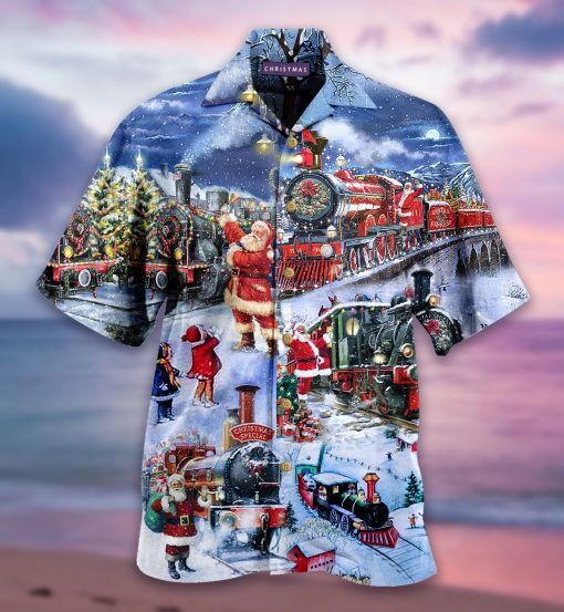 Train To Christmas Hawaiian Shirt | For Men & Women | HW1321-BehighStyle