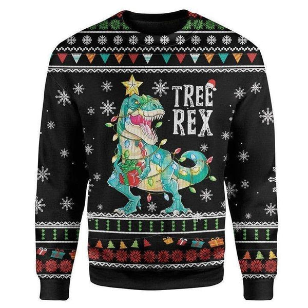 Tree Rex Ugly Christmas Sweater | For Men & Women | Adult | US1413-BehighStyle