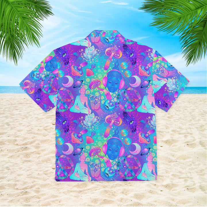 Trippy Hippie Neon Mushroom Hawaiian Shirt | For Men & Women | HW1033-BehighStyle